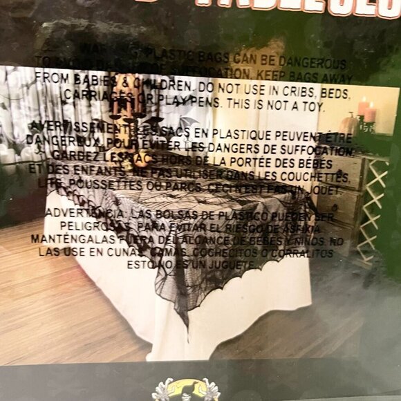 Spirit Lace Web Tablecloth Halloween Decor - Picture 8 of 9